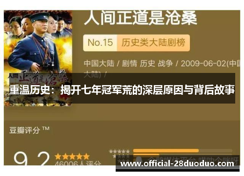 重温历史：揭开七年冠军荒的深层原因与背后故事